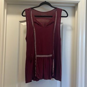 Ann Taylor Loft Embroidered Top
